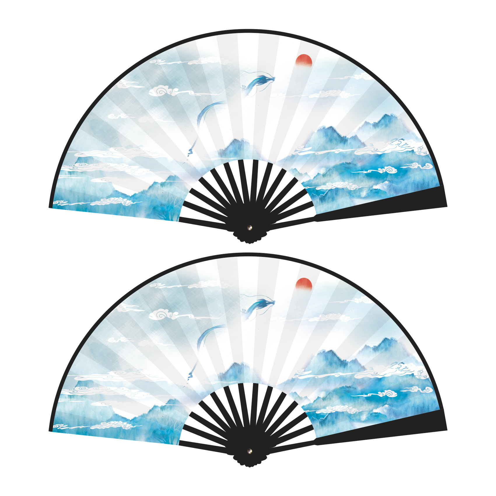 8 인치 양면 같은 (용과 바람)