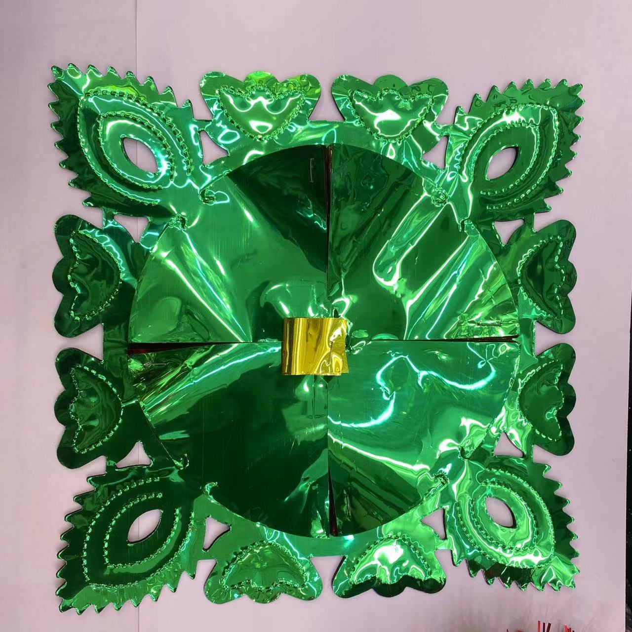 Funeral trefilado adornos de cinta multiplicidad color brillante hoja de arce melocotón corazón moneda de cobre manzana girasol