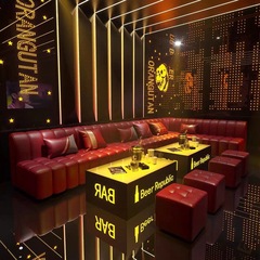 ktv沙发茶几组合酒吧卡座沙发ktv酒吧包厢派对卡座专用U型L型沙发