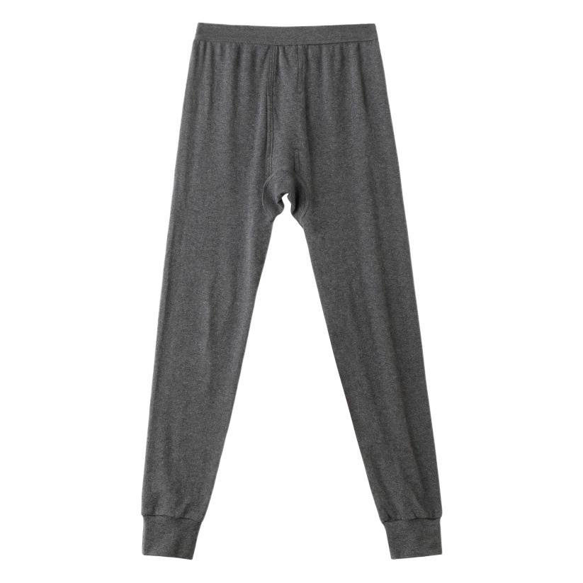 2023 pantalones largos de algodón puro de los hombres pantalones calientes Otoño e Invierno polainas delgadas para estudiantes Mediados de cintura Calzoncillos largos para hombres