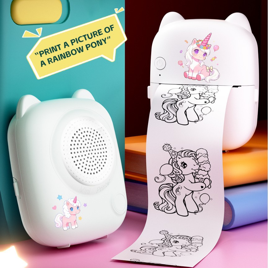 Mini Impresora Térmica Inteligente M8 Portátil con Voz para Niños