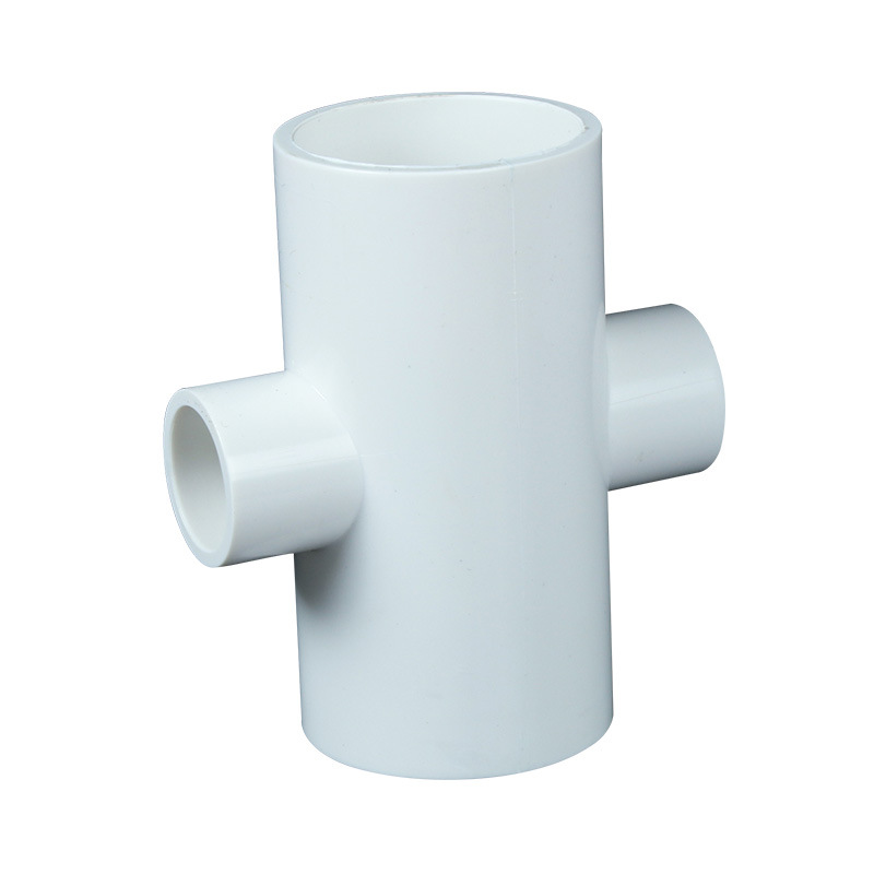 Suministro de Agua de PVC que reduce el suministro de agua de cuatro vías que reduce los accesorios adhesivos de cuatro vías riego de tierras de cultivo accesorios de acuicultura