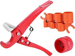 Deburring tool set for 1/8 "-1", 1/4 "-1" pipe cutter set
