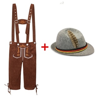 Foreign Trade Wish Hot Selling Adult Men's Beer Pants Hat Suit German Oktoberfest Clothing Men's Clothing