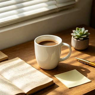 白瓷米白马克杯咖啡陶瓷家用早餐牛奶杯咖啡杯