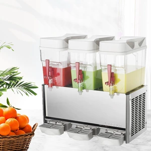 Bokonini Beverage Machine Коммерческий я -сервис горячий и холодный двойной автомат 18 л -цилиндра с холодным напитком Горячий напиток с молочным чай