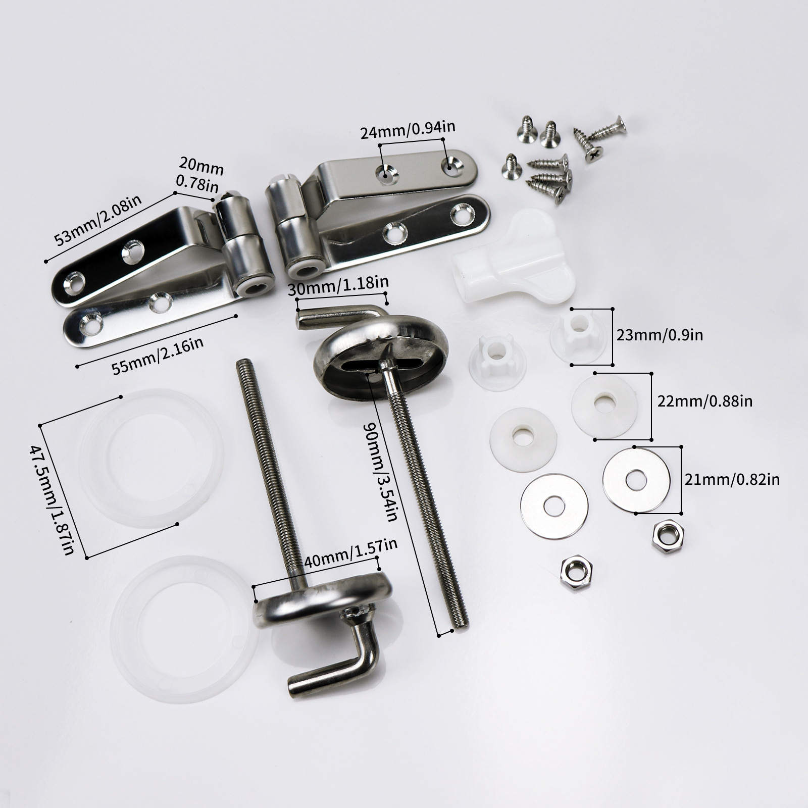 Transfronterizo de acero inoxidable cubierta de inodoro fábrica de bisagras de ventas directas de accesorios de inodoro fábrica de origen