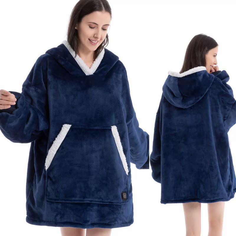 Двухсезонный электрический тепловой артефакт ленивое одеяло теплая фланелевая капюшона дизайн