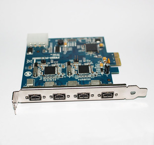 ̨��IOI FWBX2-PCIE1XE220�D��4·�ɼ��� LSI FW643 1394Bҕ�X