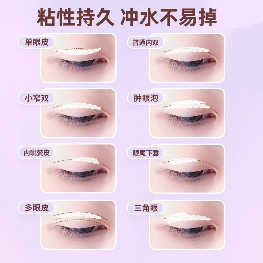 Invisible waterproof double-sided stickers to create double eyelids, no trace