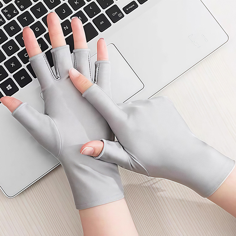 夏の日焼け止め半指はシンプルでファッション的な弾力性があります。|undefined