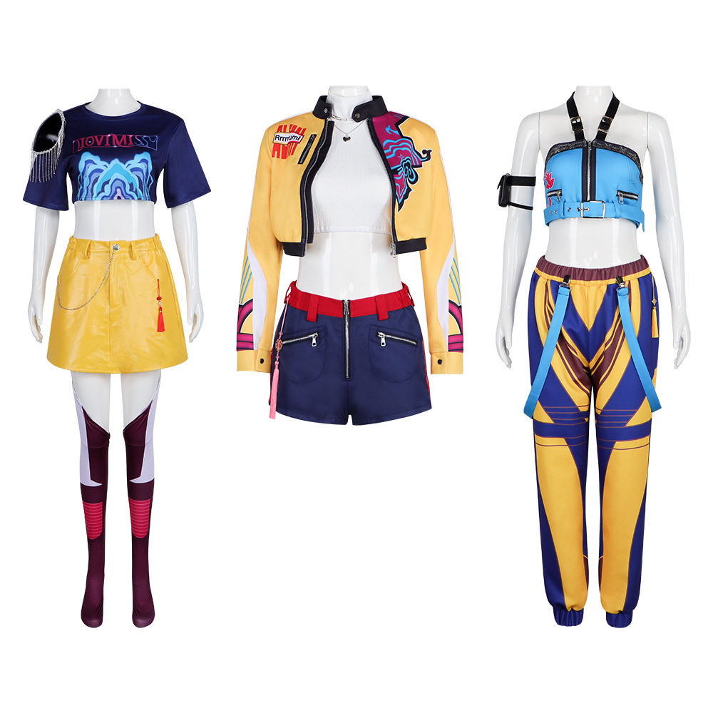 热门影视K-POP猎魔女团cos服 鲁米米拉佐依角色扮演cosplay舞台服