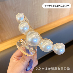 咖色磨砂抓夹女2025年新款发夹后脑勺大号发量多鲨鱼夹子发卡头饰|undefined
