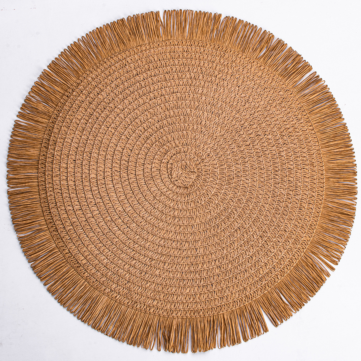 Estricta selección de almohadillas redondas europeas occidentales bordes trenzados degradables almohadillas de aislamiento térmico anti-deslizante en el hogar venta en caliente transfronteriza