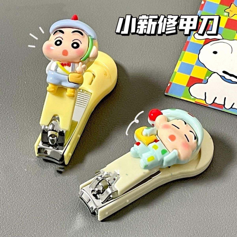 Cartoon New Crayon Shin-Chan Nail Clipper Portable Nail Clipper Manicure Clipper Student Children's Nail Clipper Girl Heart