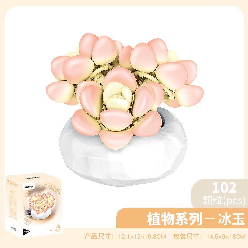 ペンローズ多肉植物ビルディングブロック花植物ビルディングブロック鉢植えデスクトップ装飾品ホリデーギフトビルディングブロック|undefined