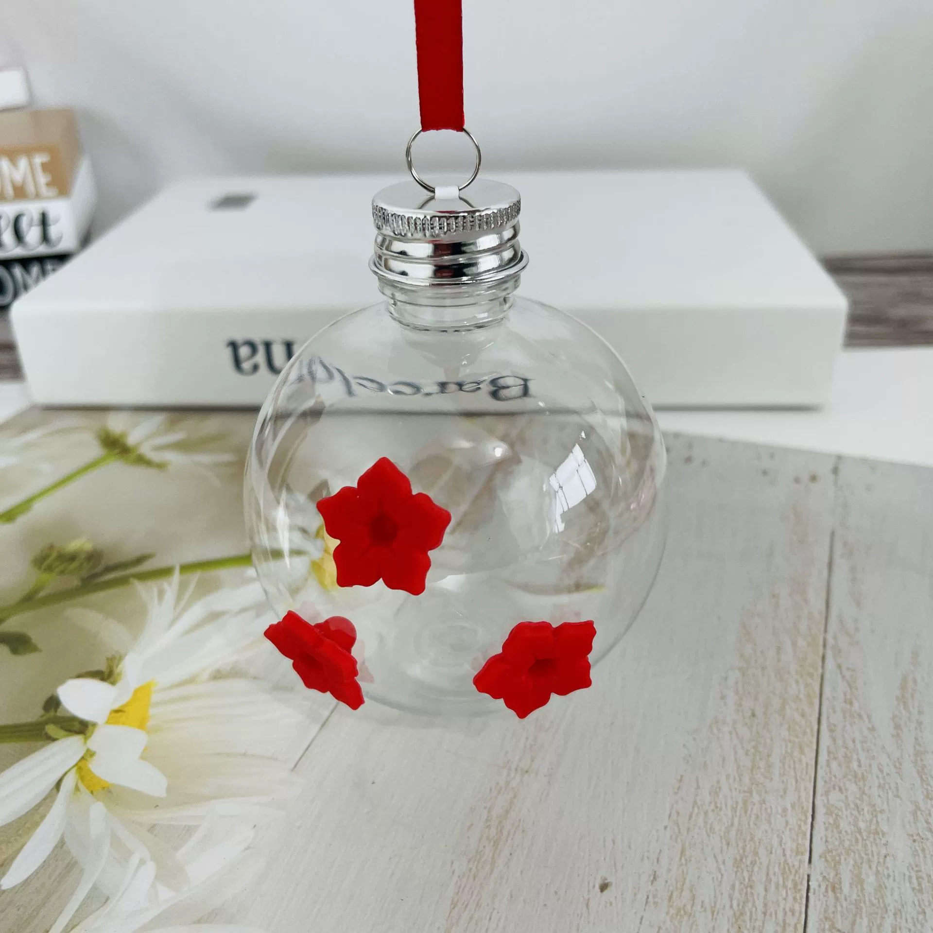 Ручная кормушка для колибри Кормушка для воды для колибри Кормушка для птиц с круглой лампочкой Ручная кормушка для птиц