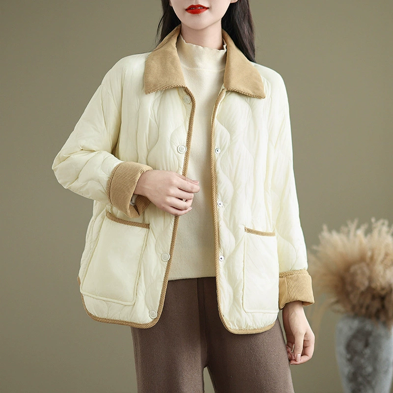 Зимняя короткая бархатная рубашка, пуховик,Oversize