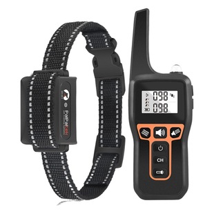 Amazon Hot Selling Anti-barking Barking Stopper Vibration Collar 1000 m Remote Control Dog Trainer Training Pet Supplies