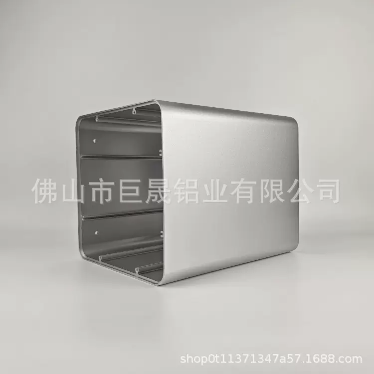 铝型材电子铝电源盒外壳CNC加工工业铝合金方壳铝材挤压方管壳体