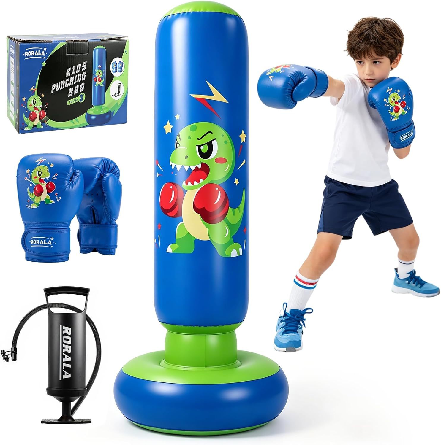 Home-use thickened sports PVC tumbler for children, fitness, combat, and stress relief, water-filled inflatable boxing column for children