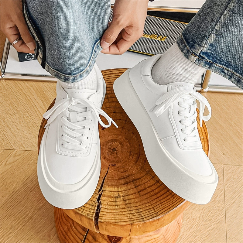 Новая мода на толстой подошве увеличивает тренд дикие летние белые туфли