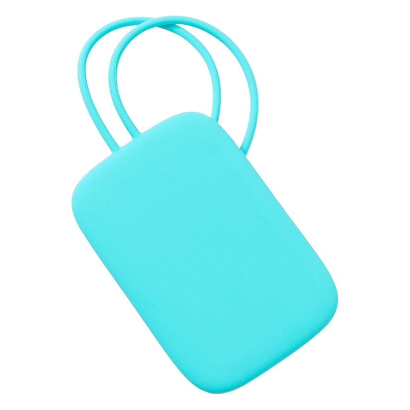Multicolor in stock Silicone Luggage Tag with Lanyard Anti-lost Luggage Handbag Identification Tag