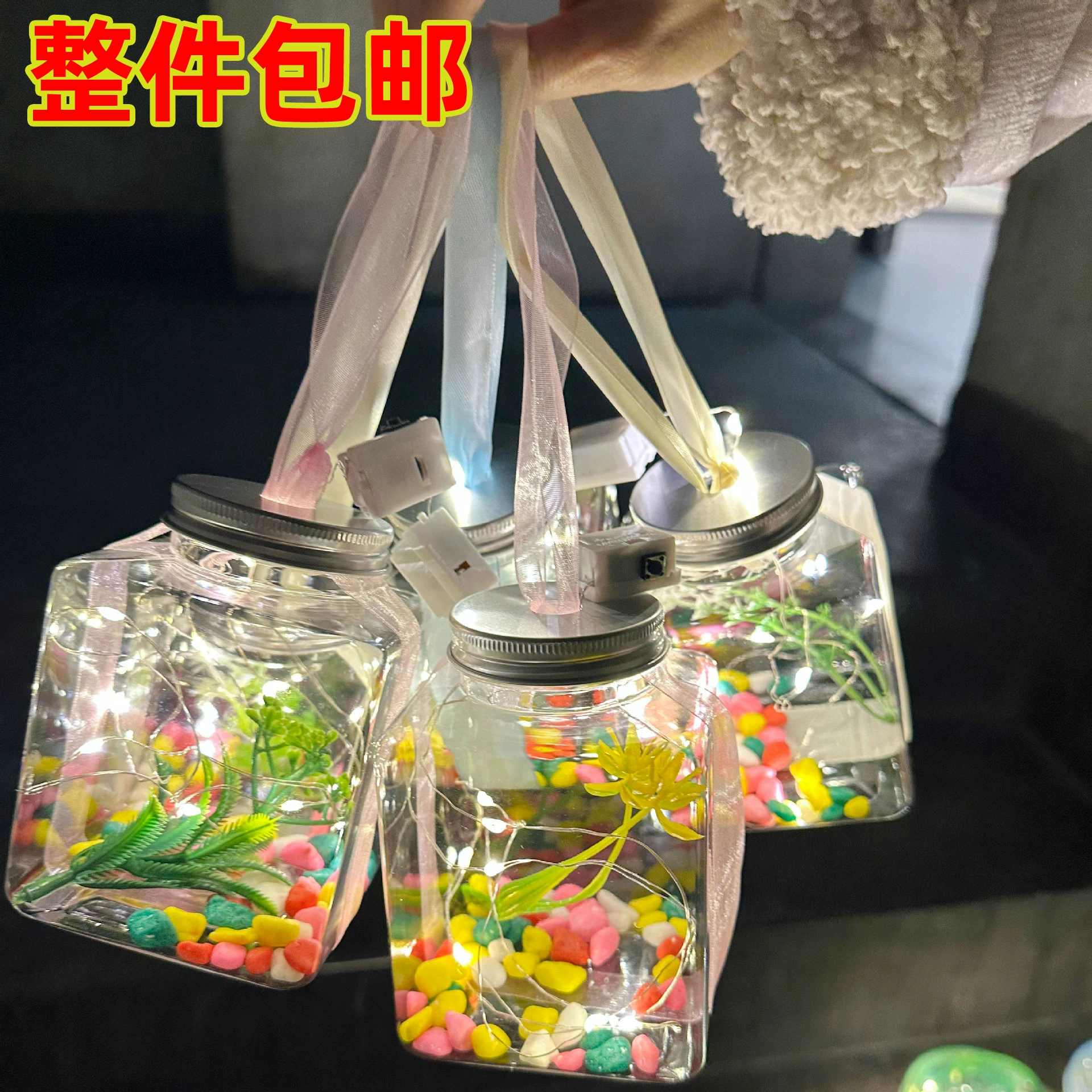 Интернет-знаменитость, светящийся аквариум, рыба, хит продаж, бутылка для пузырьковой рыбы, пластиковая коробка для черепахи со светом, популярная прозрачная бутылка для черепахи, маленькая бутылка для рыбы