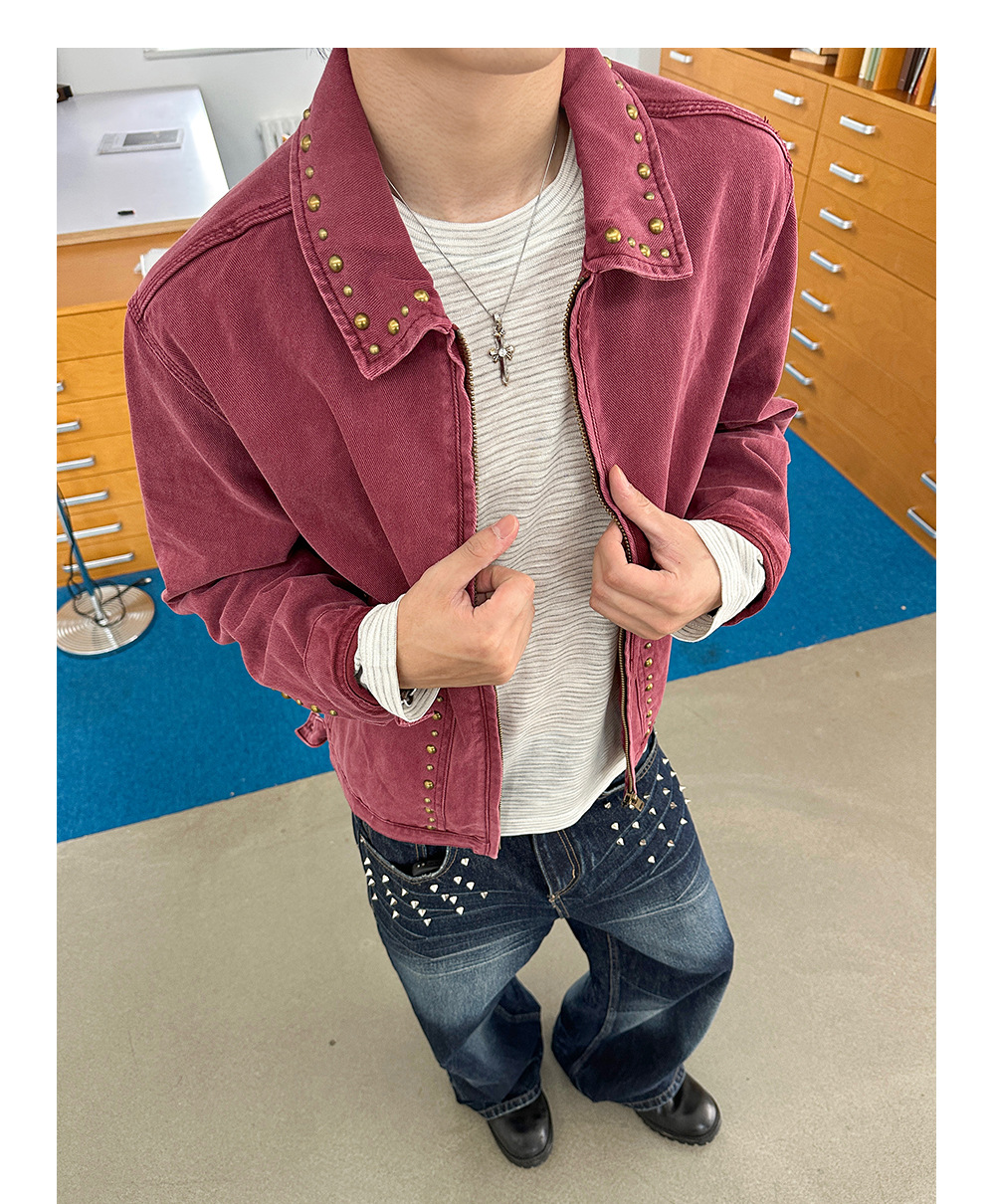 MADEEXTREME Rivet Washed Barn Jacket