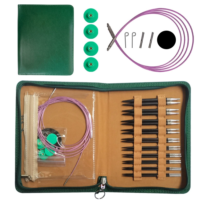 Высококачественные тканые инструменты для свитера иглы черного сандалового дерева для разборки кольца