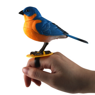 Factory Direct Supply of Western Knight 522 Simulated Voice-Controlled Bird Single Bird Finger Clip Watch with Electric Bird Export New Product
