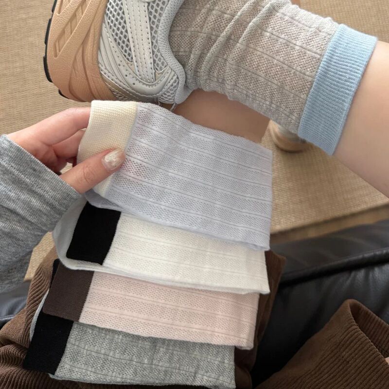 Ballet Style Stacking Socks Children's Mid-length Socks Spring and Autumn Cotton 2025 New Explosions Boneless Summer Thin Stockings