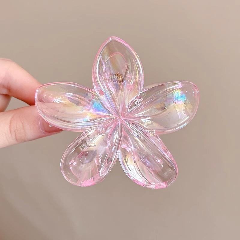 Clip de agarre de flor de plumón de perla, horquilla de flor de alta calidad femenina, horquilla, horquilla, horquilla, horquilla, horquilla, gran clip de tiburón, tocado