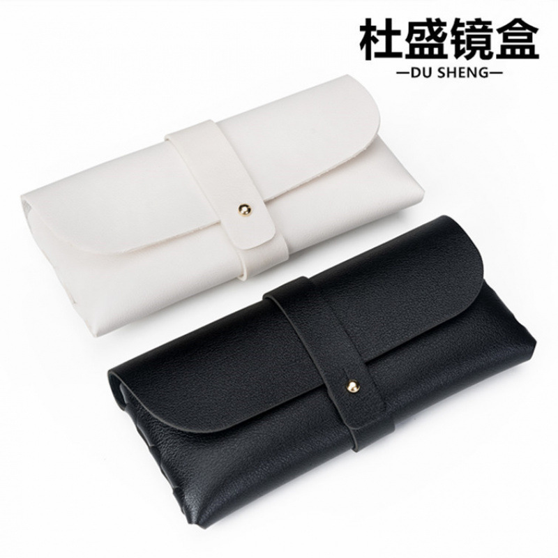 Manufacturer Wholesale Spot Buttoned Glasses Case Black and White Cheap Volume Sunglasses Case Pvc Leather Sunglasses Case Manufacturer Wholesale Spot Buttoned Glasses Case Black and White Cheap Volume Sunglasses Case Pvc Leather Sunglasses Case