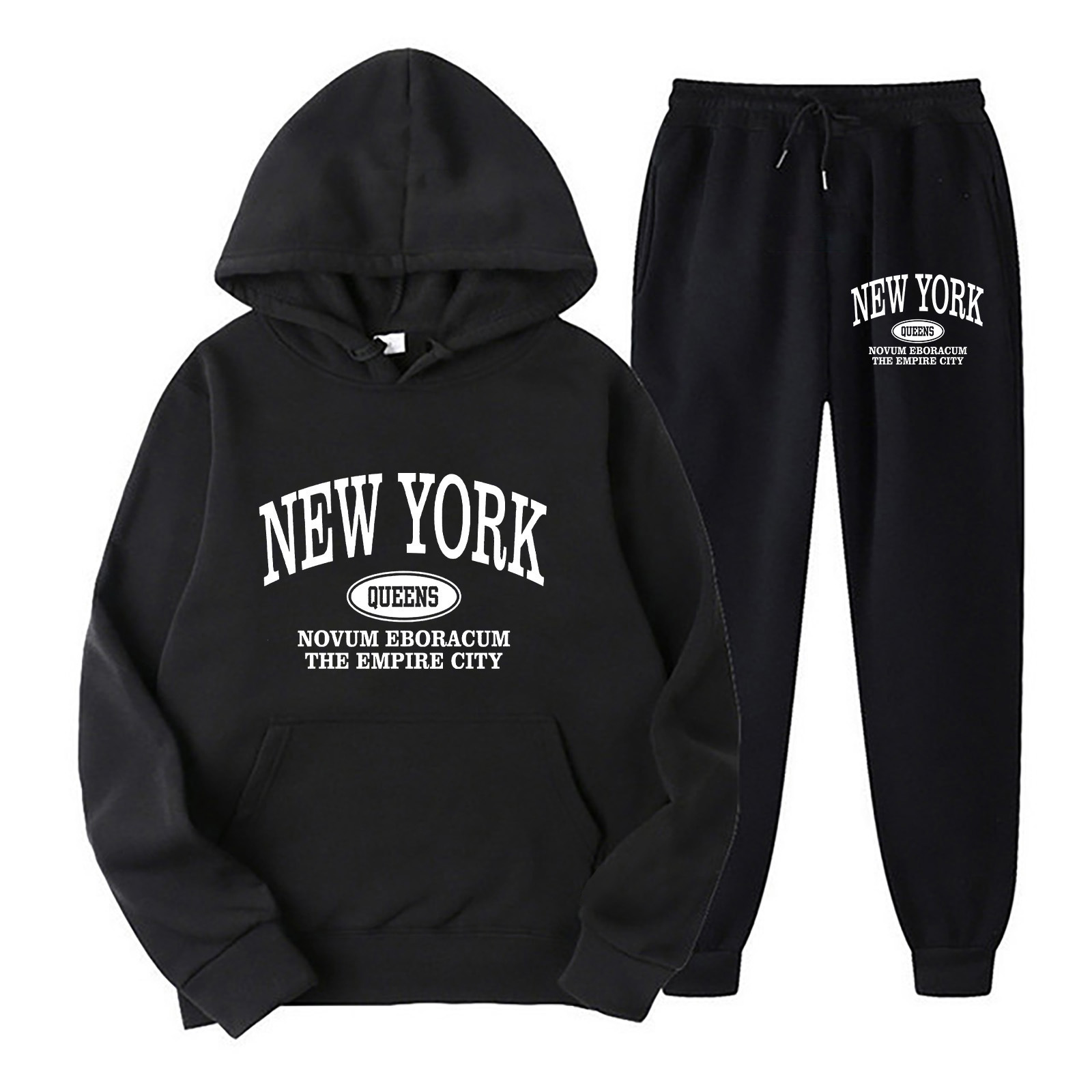 Herren Kapuzenpullover Und Jogginghose Set Sport Freizeit Outfit_voghion.com