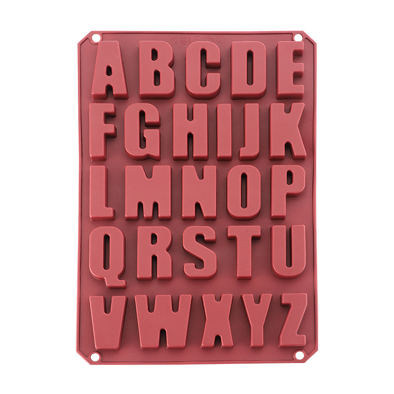 Stampo per torta in silicone rosso con lettere inglesi, stampo da forno resistente alle alte temperature per uso domestico e in cucina_voghion.com