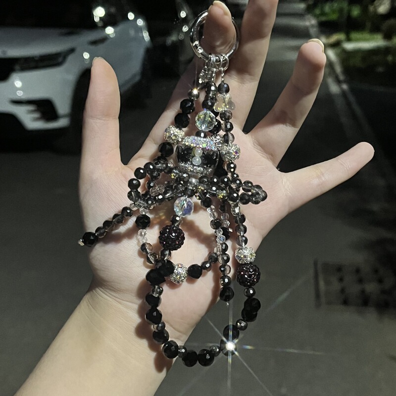[Designer Model] Medusa DIY Mobile Phone Chain Beaded High-End Pendant New Live Broadcast Pendant Factory Direct Sale