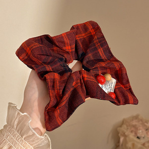 Anillo de cabello perezoso coreano cuerda de cabeza intestino grande niñas de alto nivel de la sensación de cabello de alta elasticidad correa de cabello de cabello super grande