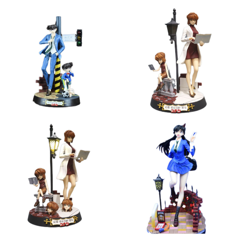 コナンGK火炎鳳凰灰原哀小蘭フィギュア置物 コナン工藤新一基德アニメフィギュアモデル|undefined