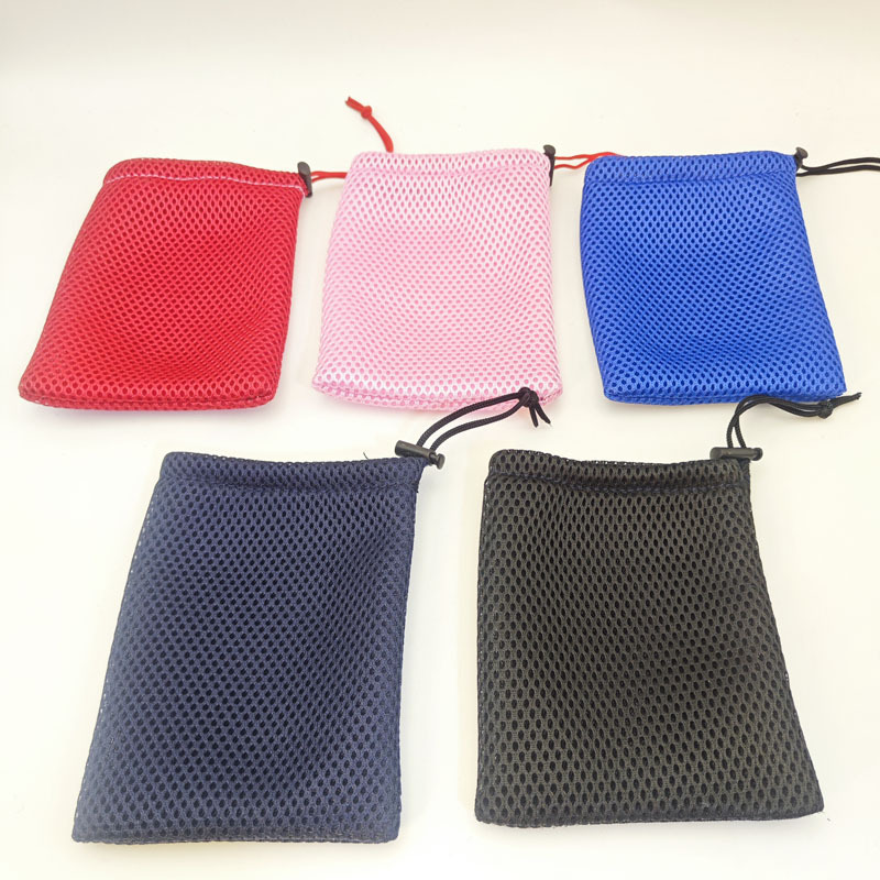 Sandwich Mesh Bag with Spring Buckle, Sunglasses Bag, Mobile Phone Mesh Storage Bag, Universal Mobile Phone Bag, Travel Essential