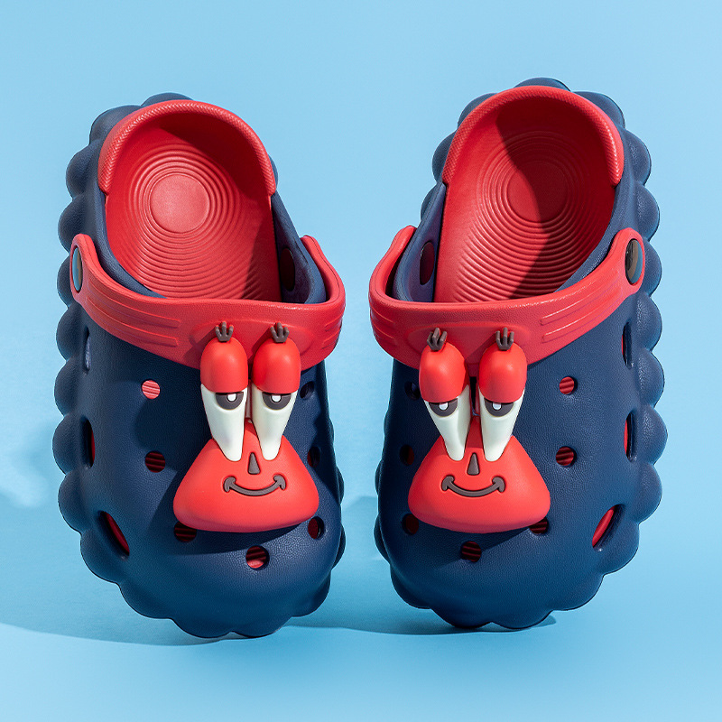 SpongeBob verano nuevo niño agujero zapatos agujero zapatillas antideslizantes suaves para niños sandalias lindas de dibujos animados para chicas