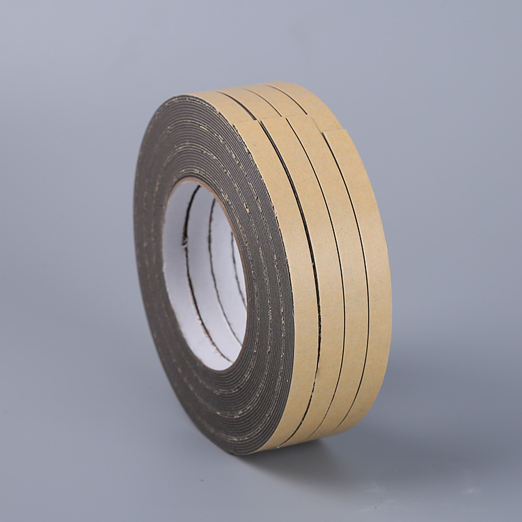 厂家批发定制EVA海绵黑色泡棉胶带单面密封可移胶外墙装修密封胶