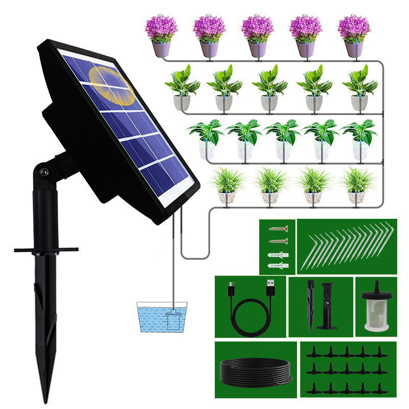 Nuevo Dispositivo de riego de temporización automática solar artefacto de riego rociado de agua riego por goteo sistema de riego por aspersión de control inteligente image 6
