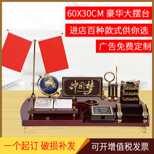 2026 Office Desk Decoration Wooden Pen Holder Desk Calendar Business Gift Advertising Design Desktop Organizer