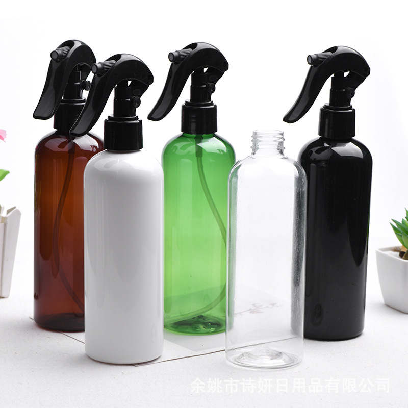 厂家直销300ml圆肩喷雾瓶小老鼠除雾细雾包装瓶PET塑料瓶