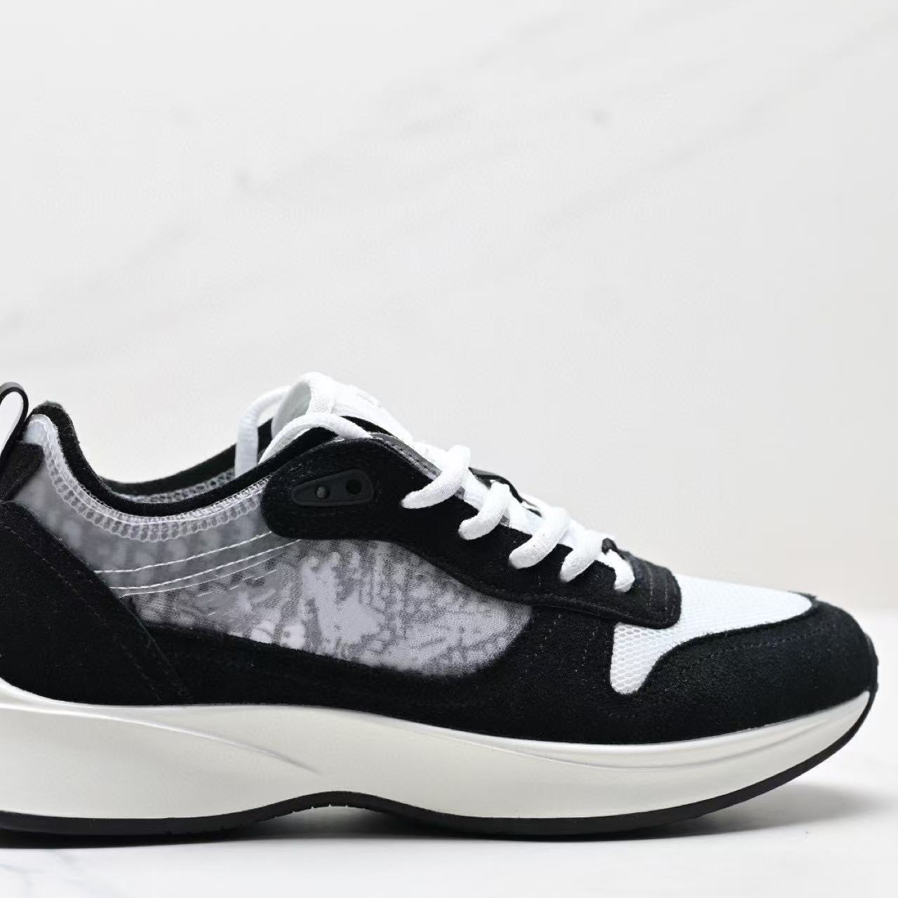Dior B25 Low Black White Oblique