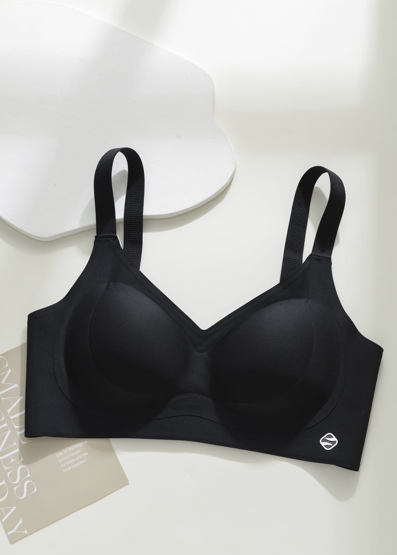 Ropa interior sin costuras para mujeres, pechos pequeños, grandes copas fijas de gelatina, chaleco sin anillo de acero, sujetador de leche image 7