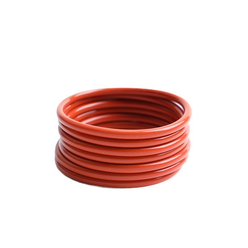 Anillo de sellado de silicona en stock del fabricante, diámetro de alambre de 2 mm, anillo elástico de silicona ecológico para pulseras y joyería, anillo en O.