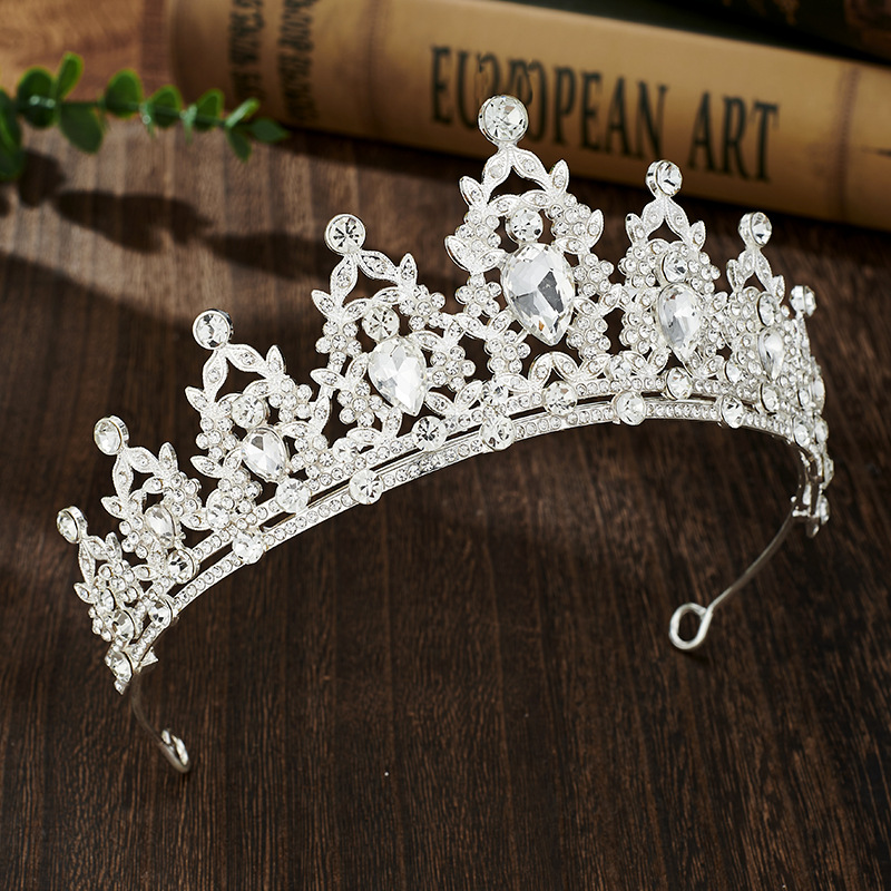 Glamour Luxueux Dame Couronne Alliage Placage Incruster Zircon Couronne display picture 2