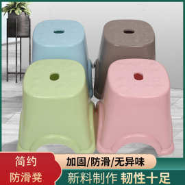 小凳子批发塑料成人儿童加厚 可印logo浴室凳 家用换鞋凳可坐